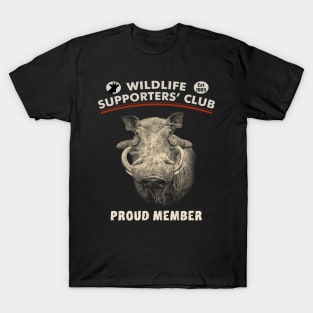 Warthog Boar Close-up for Wildlife Supporters T-Shirt